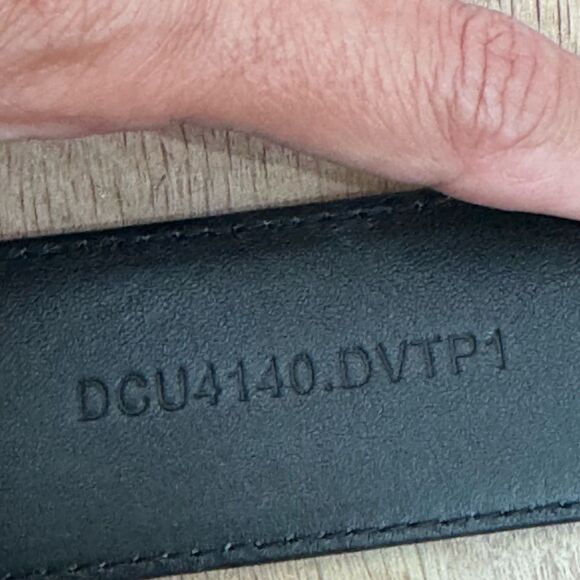 Versace La Medusa Black Leather Belt w Gold Buckle Size 40/100 - Picture 3 of 7